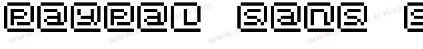 PayPal Sans Small Bold字体转换